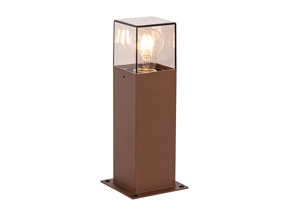 Lampadaire d'extérieur industriel brun rouille 30 cm IP44 - Denmark