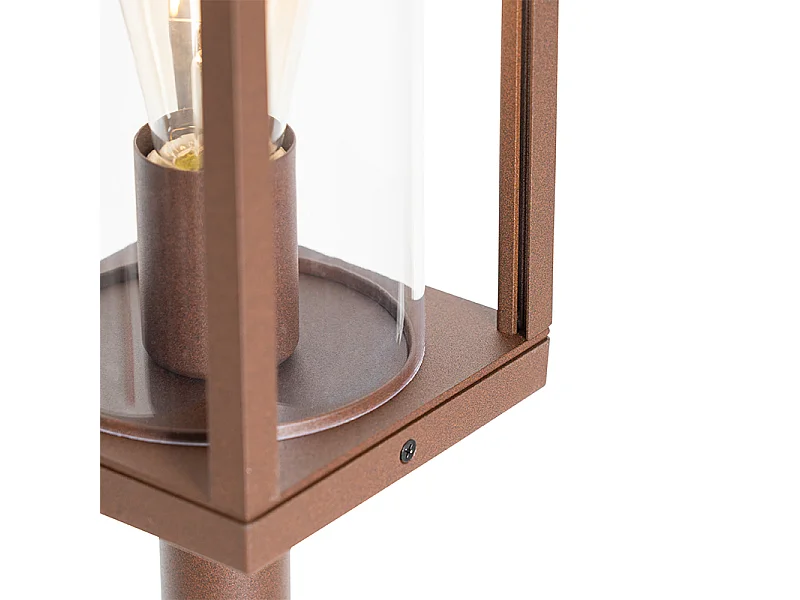 Lanterne d'extérieur industrielle marron rouille 100 cm IP44 - Charlois