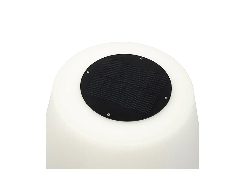 Lampadaire d'extérieur moderne noir IP44 avec LED sur solaire - Virginia