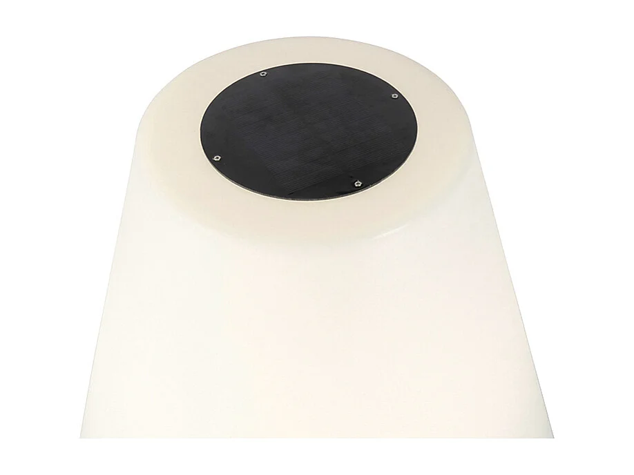 Lampadaire d'extérieur moderne noir IP44 avec LED solaire - Virginia