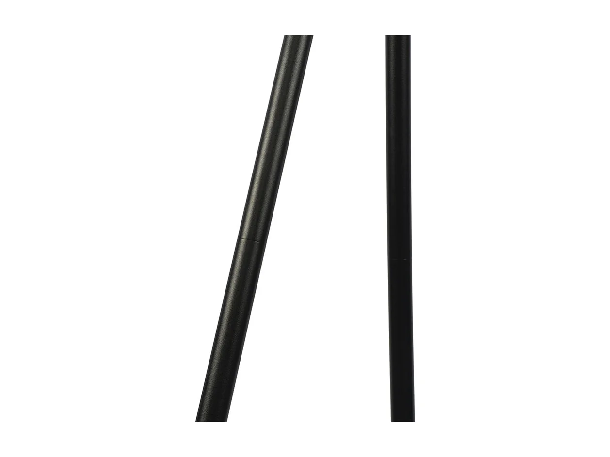 Lampadaire d'extérieur moderne noir IP44 avec LED solaire - Virginia