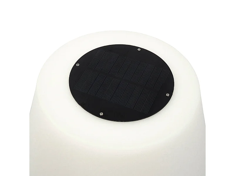 Lampadaire d'extérieur moderne noir IP44 avec LED solaire - Virginia