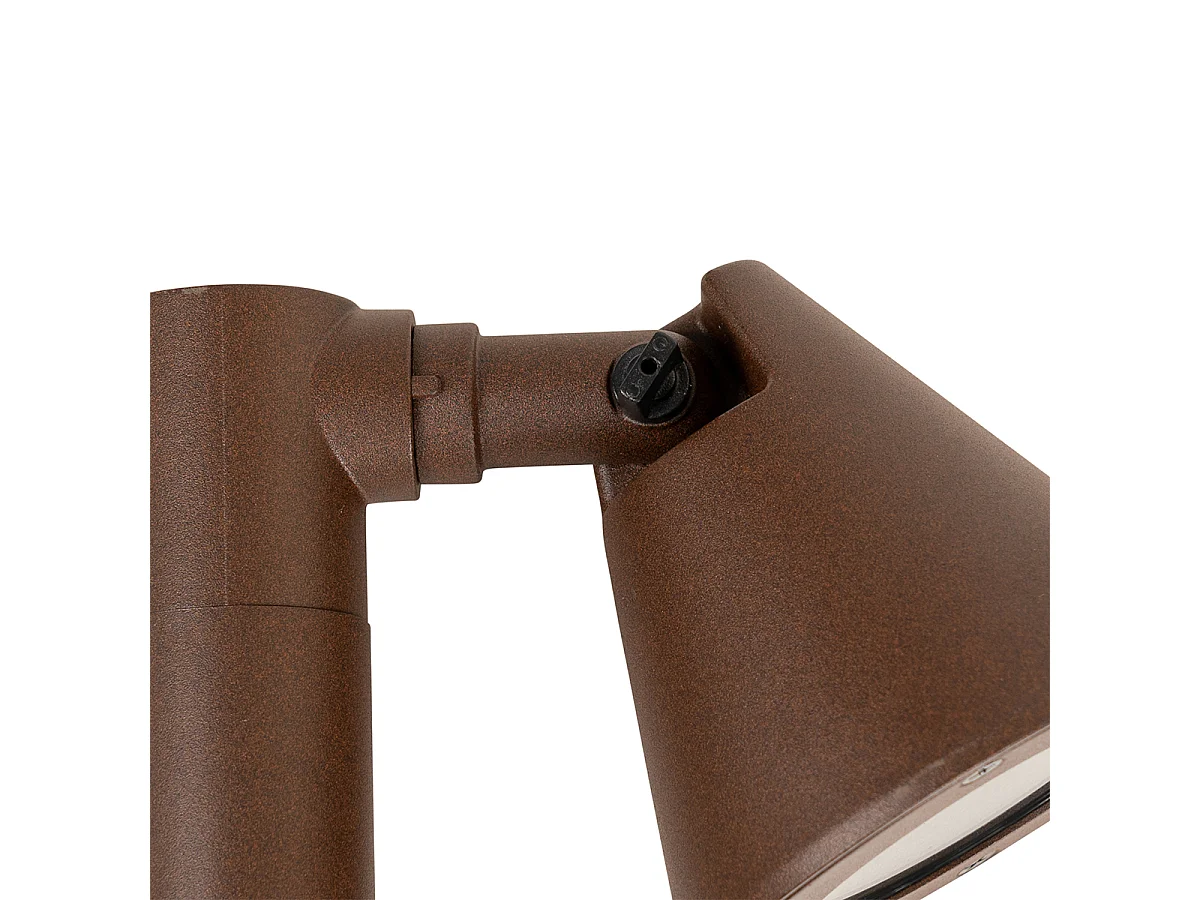 Borne extérieure moderne brun rouille 100 cm IP44 orientable - Ciara