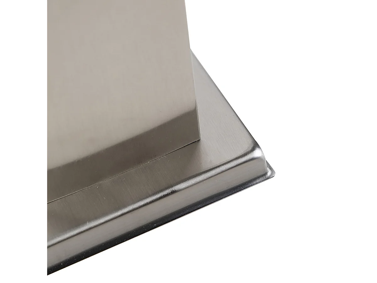 Lampe d'extérieur en acier avec douille IP44 - Malios avec piquet de terre et presse-étoupe