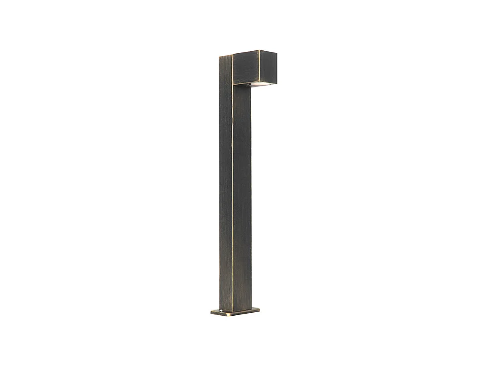 Lampe d'extérieur sur pied industrielle or antique 65 cm IP44 - Baleno