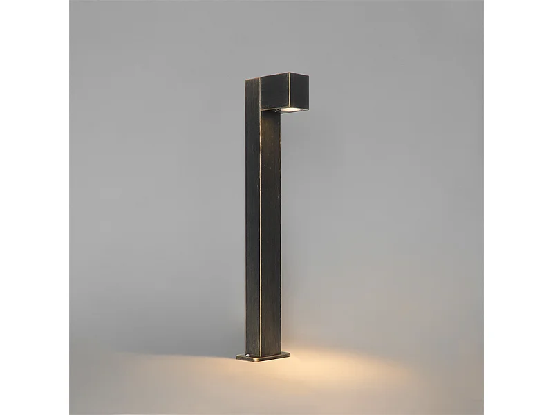 Lampadaire d'extérieur industriel or antique 65 cm IP44 - Baleno