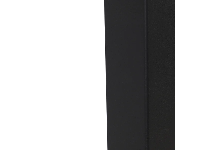 Lampadaire d'extérieur noir avec abat-jour blanc opale 70 cm - Danemark