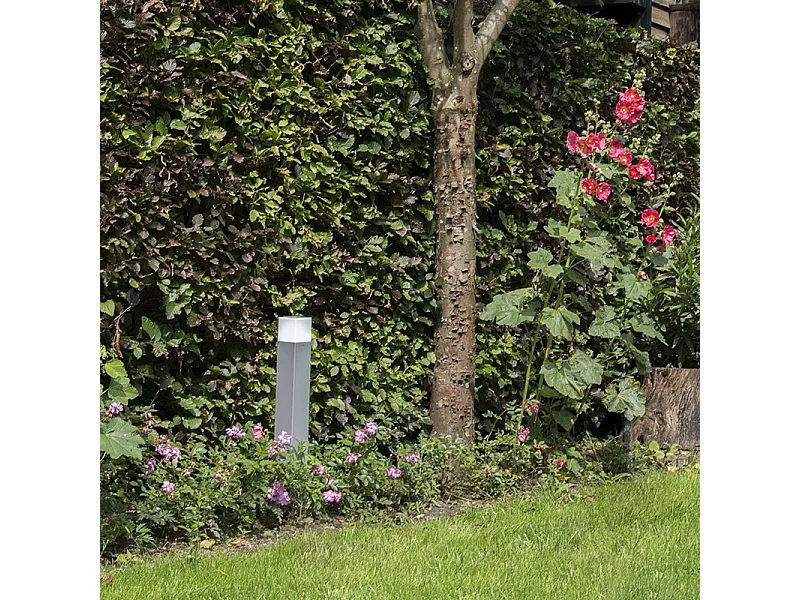 Lampadaire d'extérieur moderne gris 50 cm IP44 - Danemark