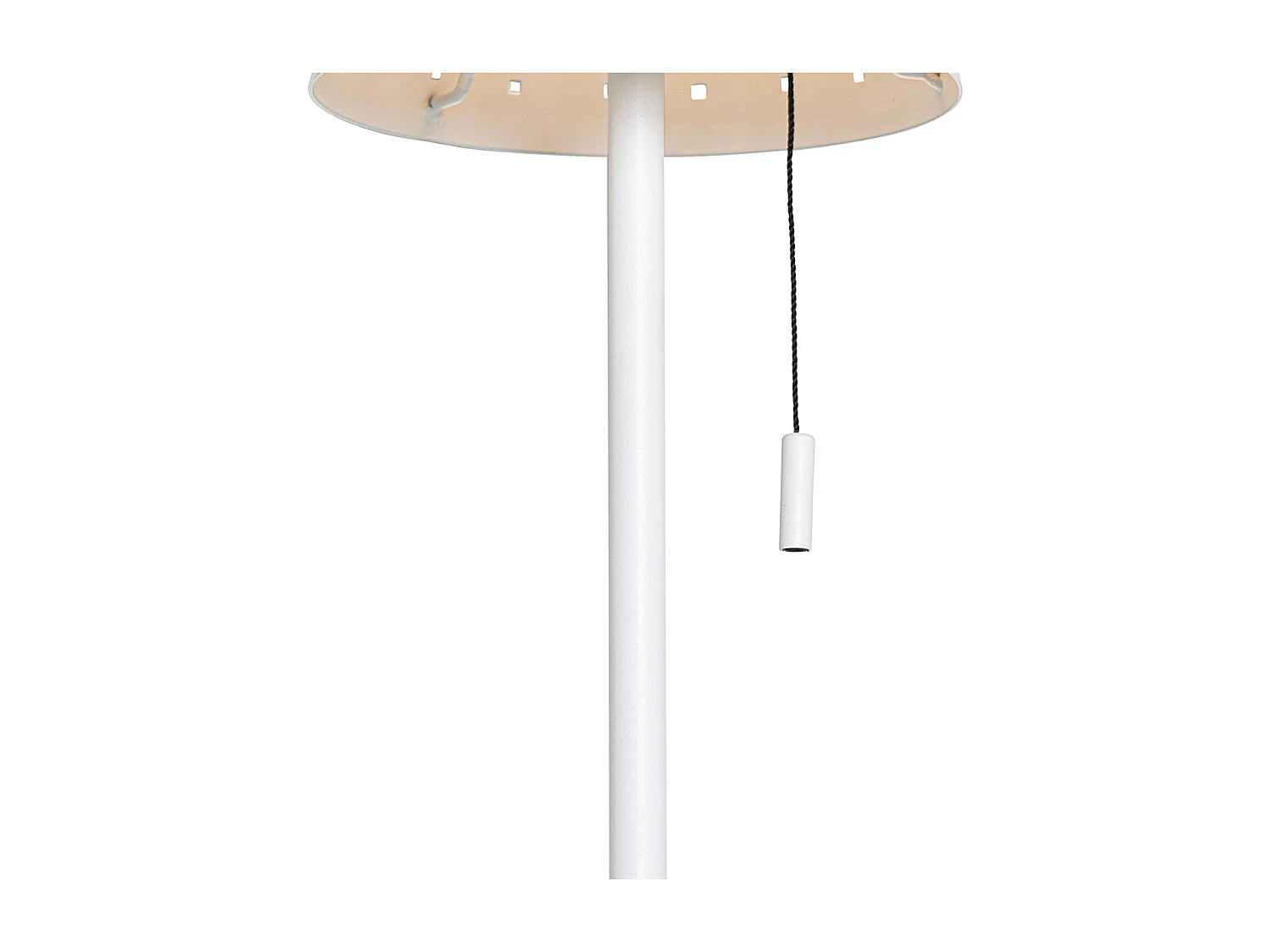 Lampadaire d'extérieur blanc avec LED dimmable en 3 étapes sur solaire - Ferre