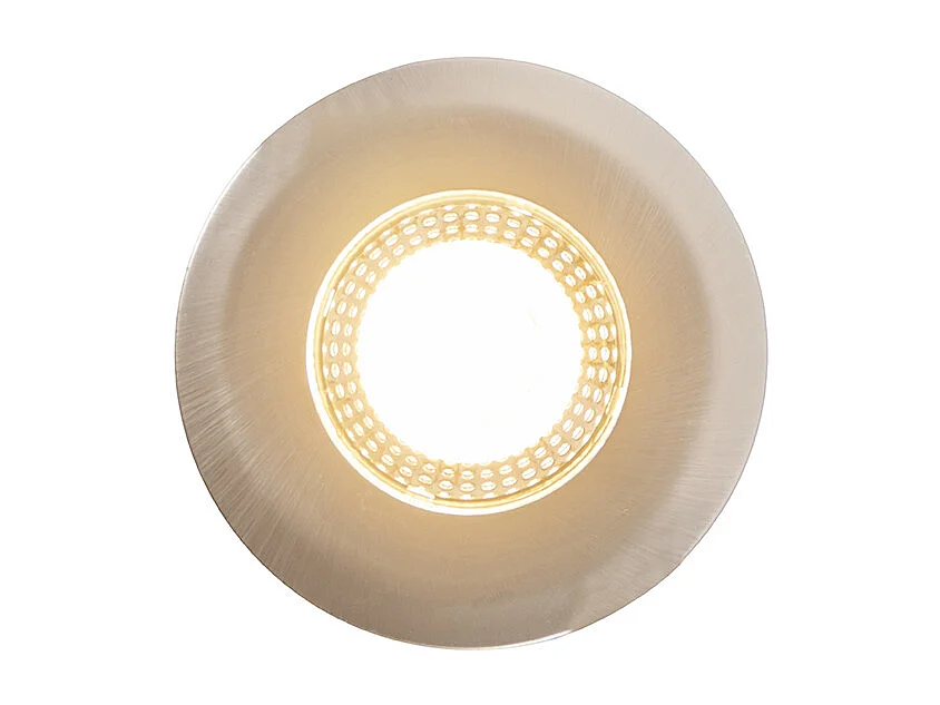 Lot de 5 spots encastrables argentés dimmables en 3 étapes - Ulo