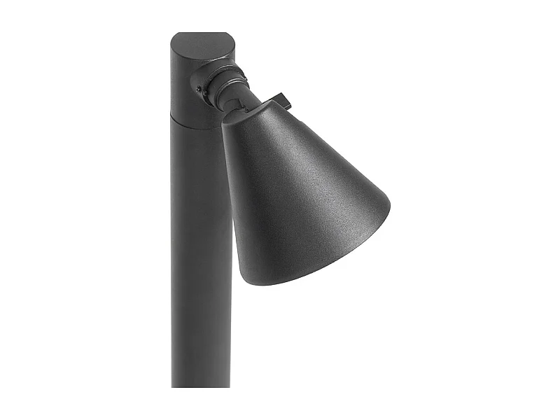 Borne extérieure moderne noire 60 cm IP44 orientable - Ciara