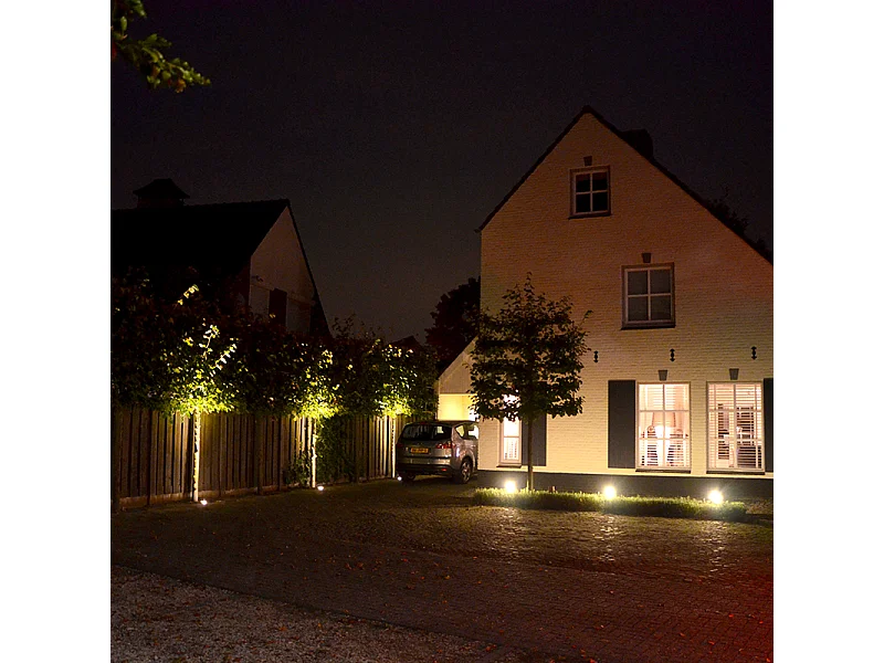 Spot de sol acier 10,5 cm IP65 - Basic Square