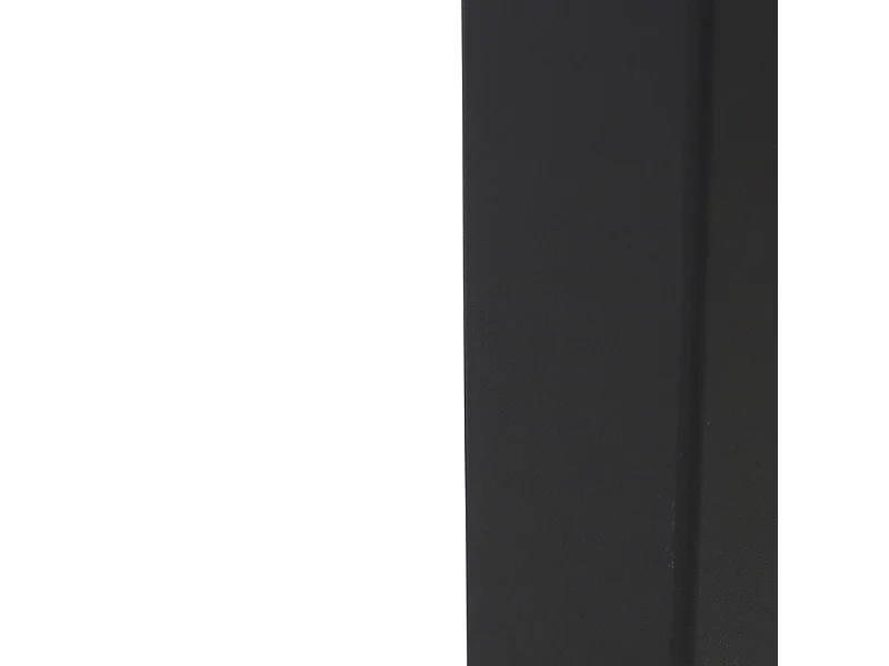 Lampe d'extérieur sur pied noire avec abat-jour blanc opale 50 cm - Danemark