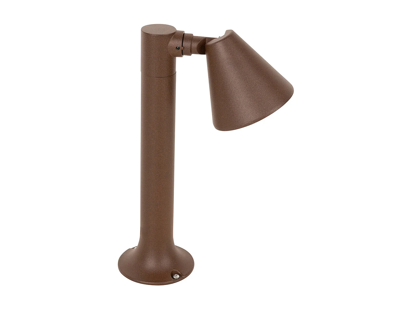 Borne d'extérieur moderne brun rouille 30 cm IP44 orientable - Ciara