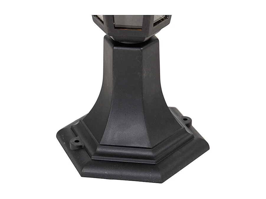 Lampadaire d'extérieur classique noir 42,2 cm IP44 - New Haven