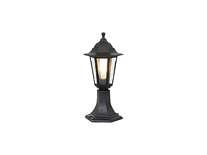Lampadaire d'extérieur classique noir 42,2 cm IP44 - New Haven