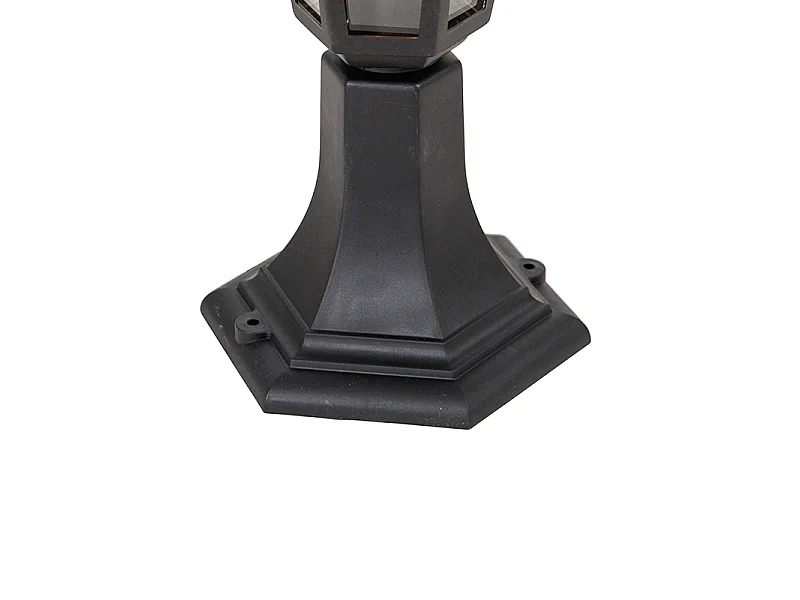 Lampadaire d'extérieur classique noir 42,2 cm IP44 - New Haven