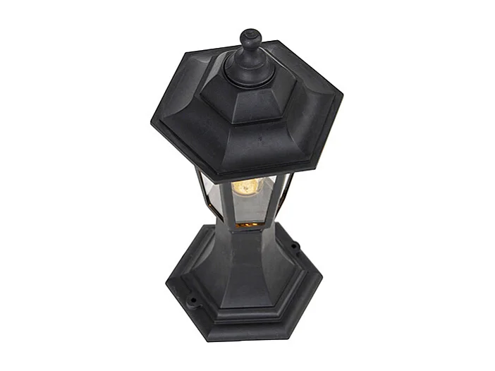 Lampadaire d'extérieur classique noir 42,2 cm IP44 - New Haven