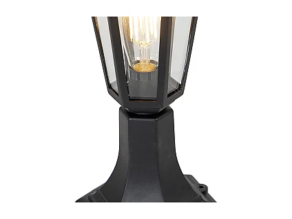 Lampadaire d'extérieur classique noir 42,2 cm IP44 - New Haven