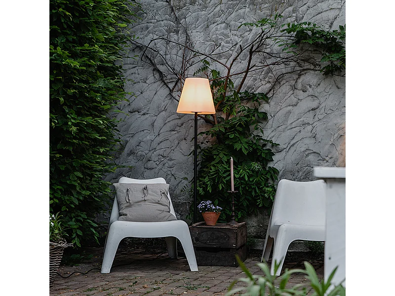 Lampadaire d'extérieur moderne noir - Virginia