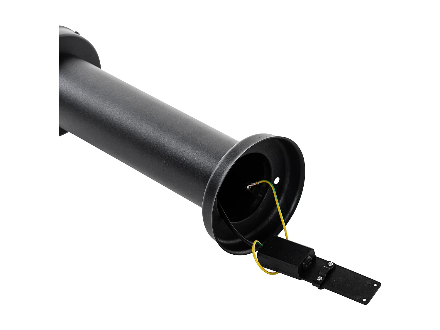 Poteau d'extérieur moderne noir 50 cm - Elly