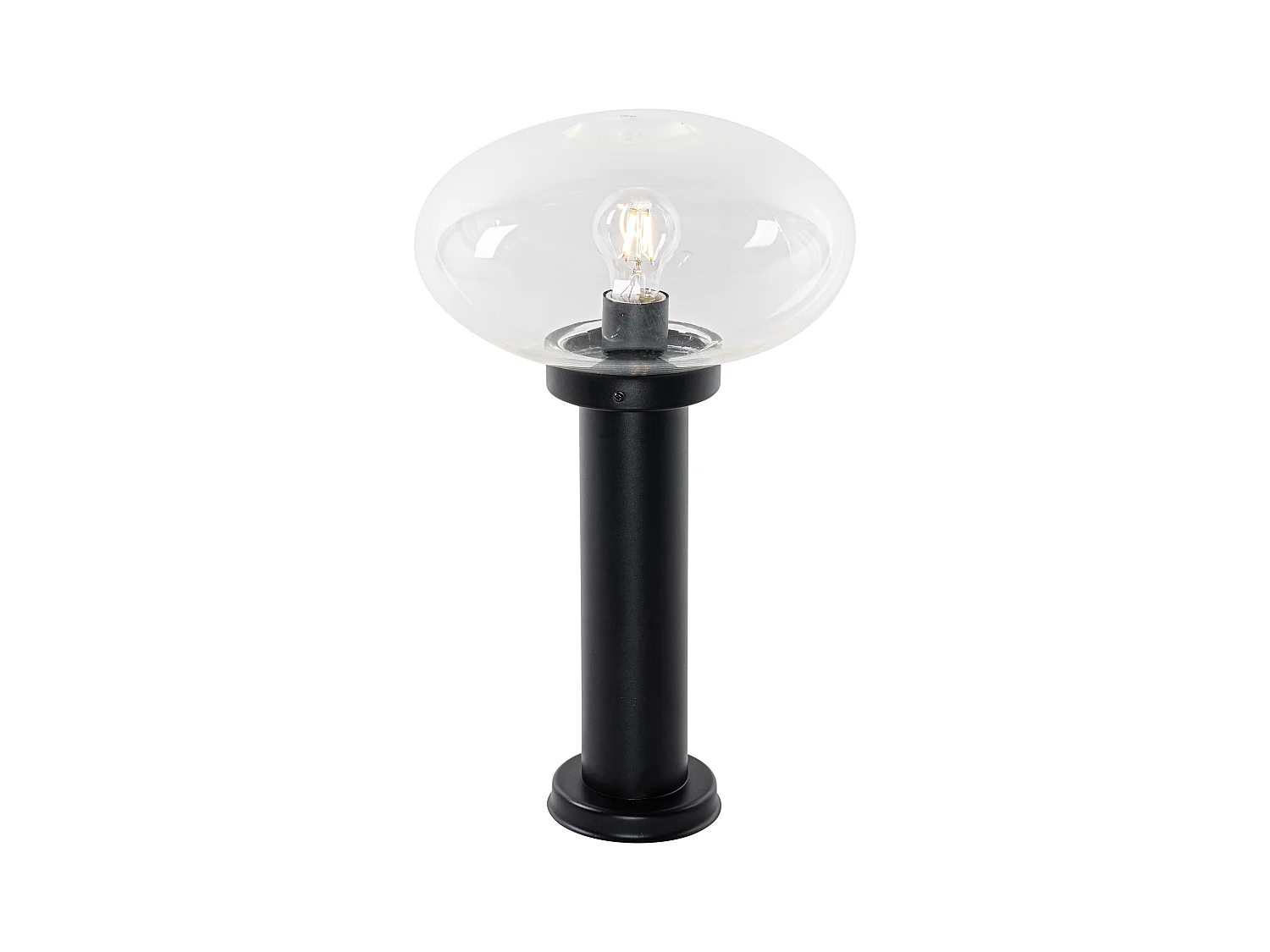 Poteau d'extérieur moderne noir 50 cm - Elly