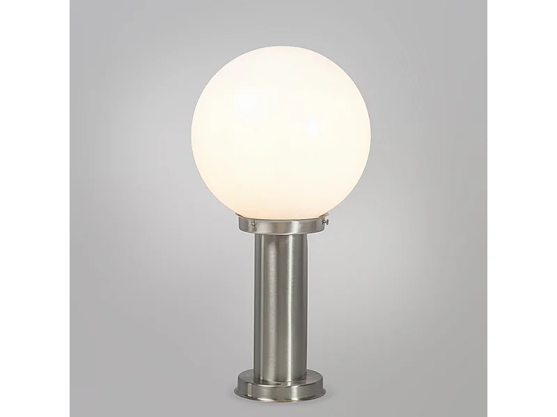 Lampe d'extérieur en acier inoxydable 50 cm - Sfera avec piquet de terre et presse-étoupe