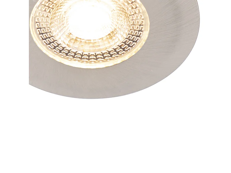 Spot encastré argent avec LED à intensité variable 3 niveaux - Ulo