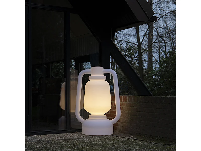 Lampadaire blanc 110 cm IP44 - STORM EXTRA LARGE