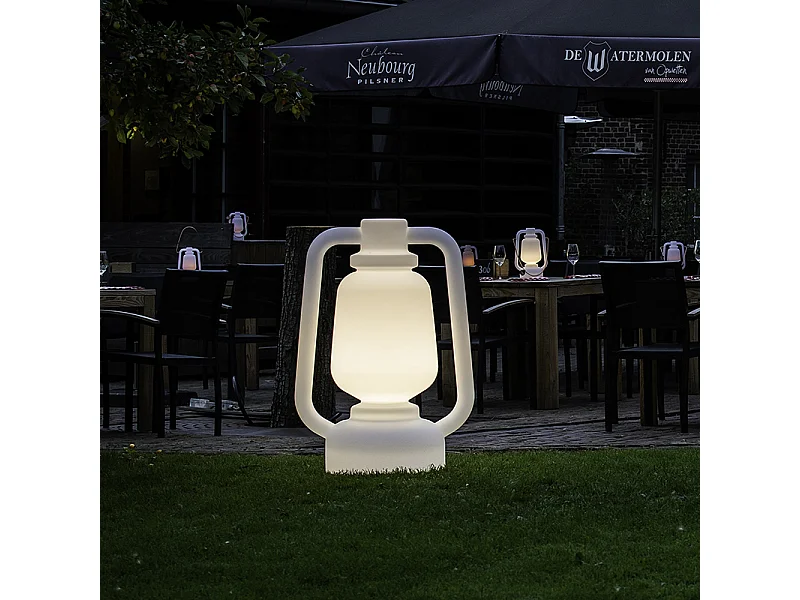 Lampadaire blanc 110 cm IP44 - STORM EXTRA LARGE