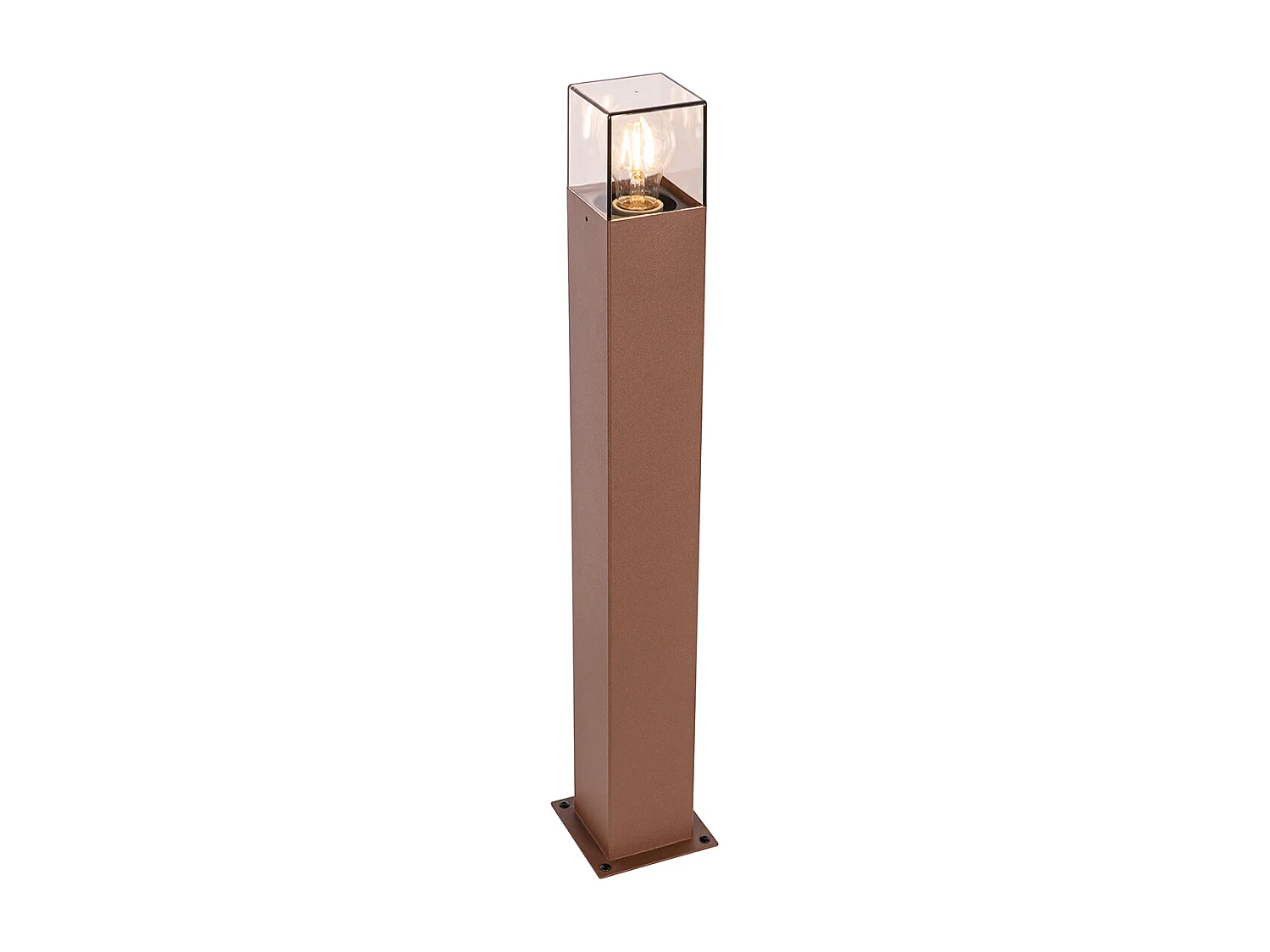 Lampe d'extérieur 70 cm rouille avec piquet de terre et presse-étoupe - Danemark