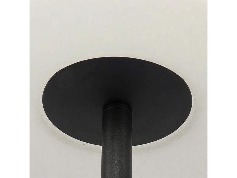 Lampadaire d'extérieur noir avec abat-jour blanc IP65 25 cm - Virginia