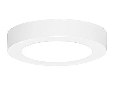 Spot encastrable ou apparent blanc 14 cm LED incluse à intensité variable en 3 étapes avec interrupteur DIP - Trans