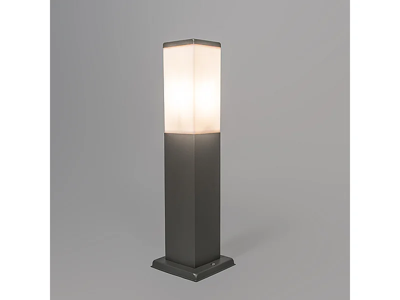 Lampadaire d'extérieur intelligent gris foncé 45 cm avec WiFi P45 - Malios