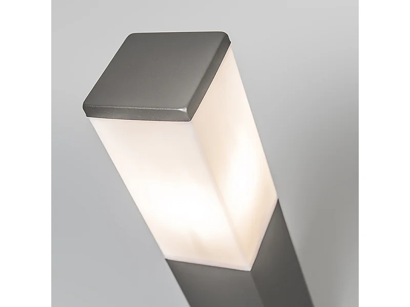 Lampadaire d'extérieur intelligent gris foncé 45 cm avec WiFi P45 - Malios