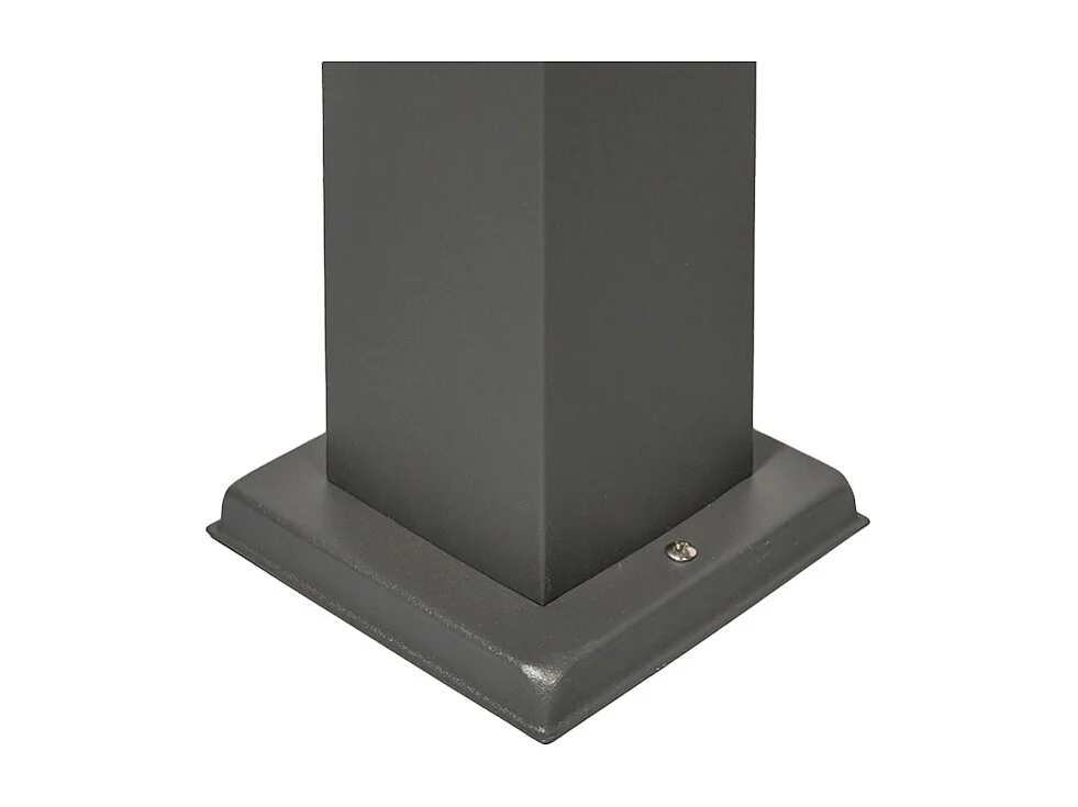 Borne d'extérieur moderne 45 cm gris foncé avec opale IP44 - Malios