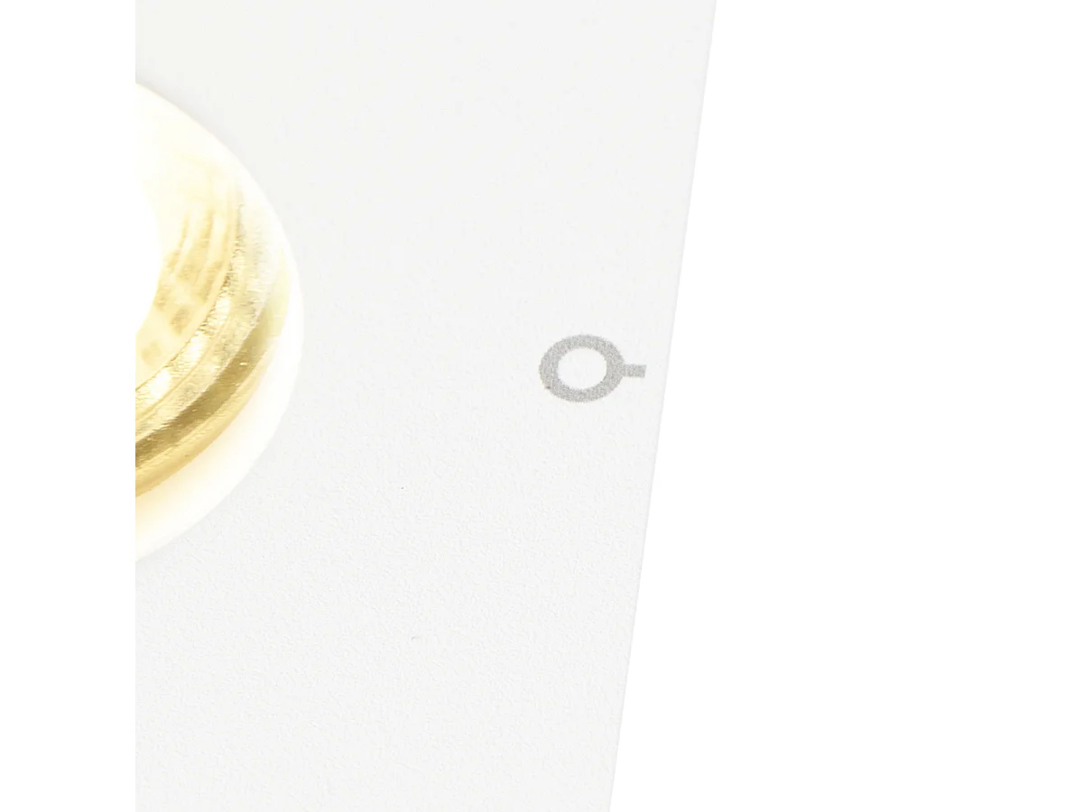 Spot encastré moderne blanc pour salle de bain - Doku