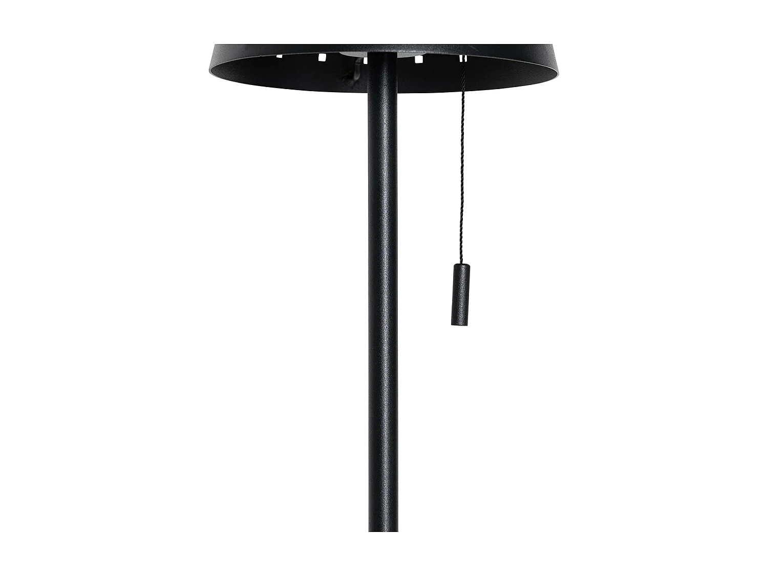 Lampadaire d'extérieur noir avec LED à intensité variable sur 3 niveaux sur énergie solaire - Ferre