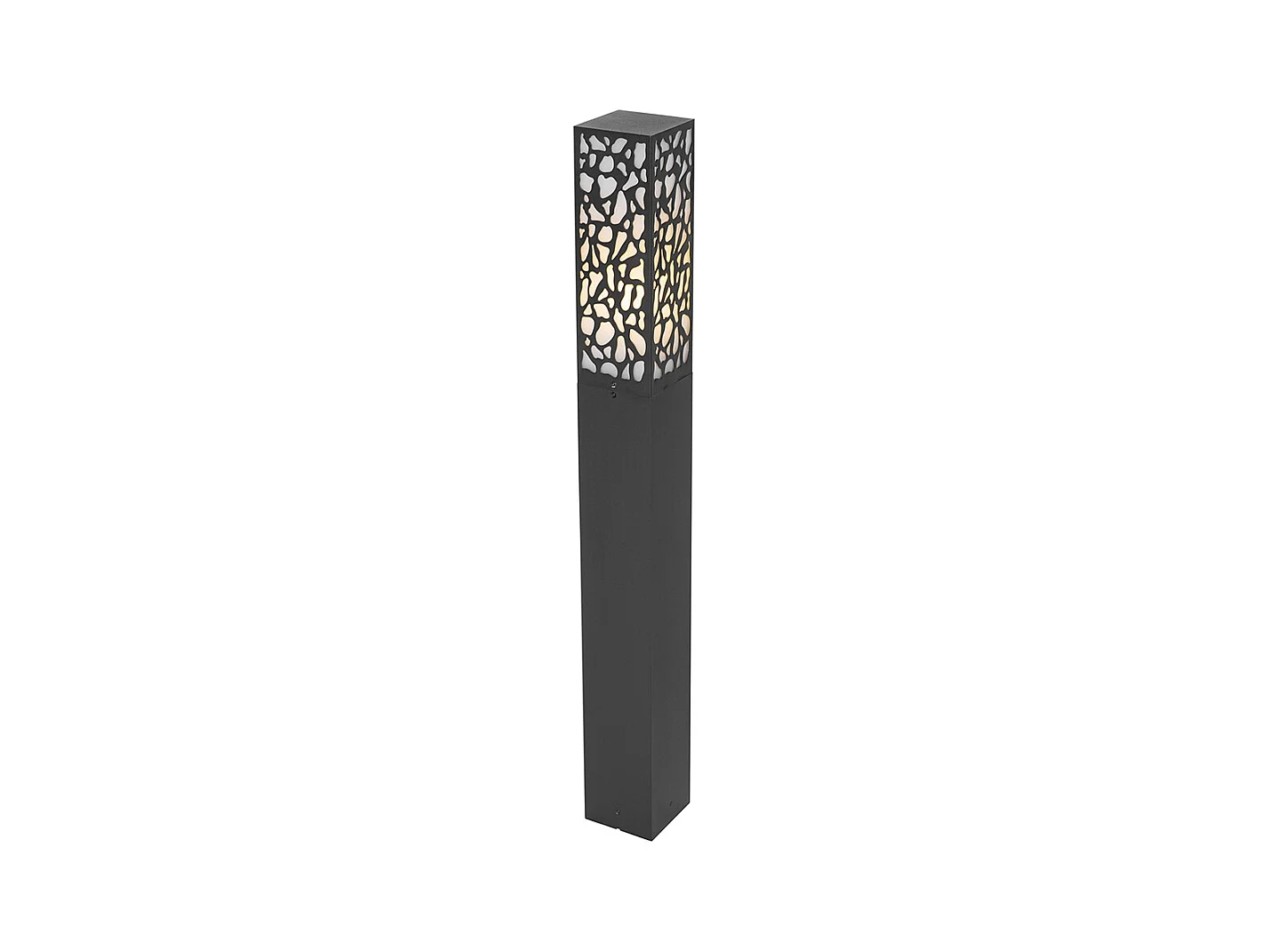 Poteau d'extérieur moderne noir 90 cm IP44 - Nicole