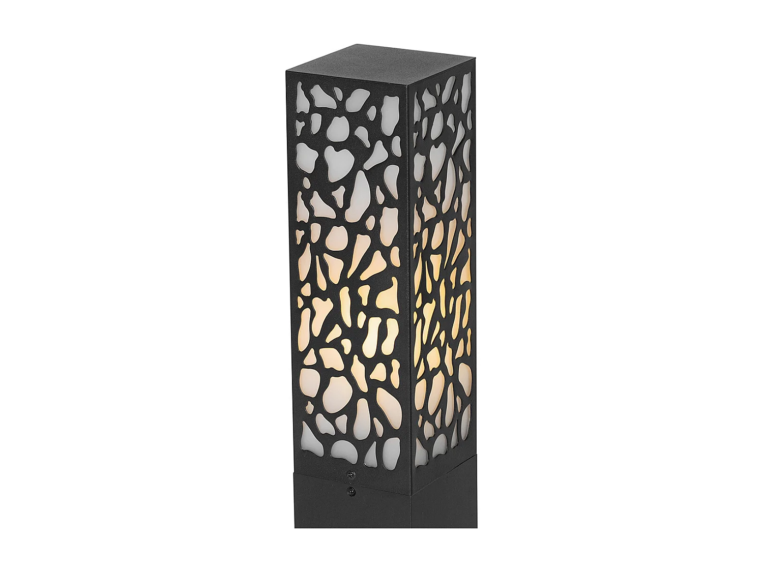 Borne extérieure moderne noire 90 cm IP44 - Nicole