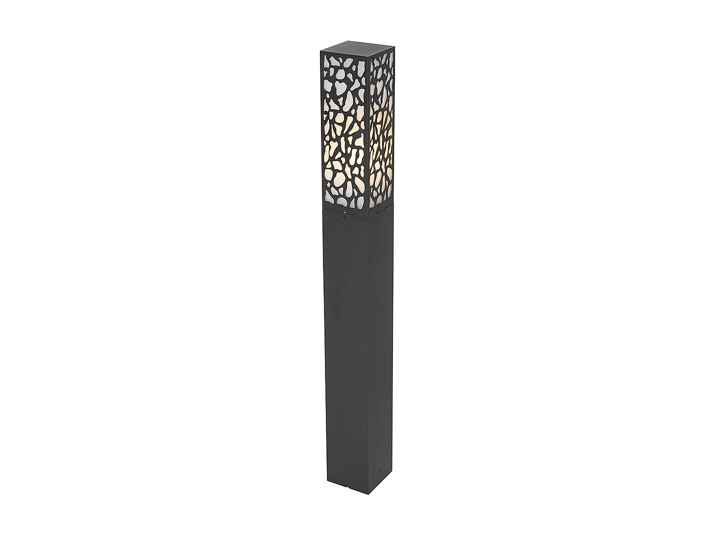 Borne extérieure moderne noire 90 cm IP44 - Nicole