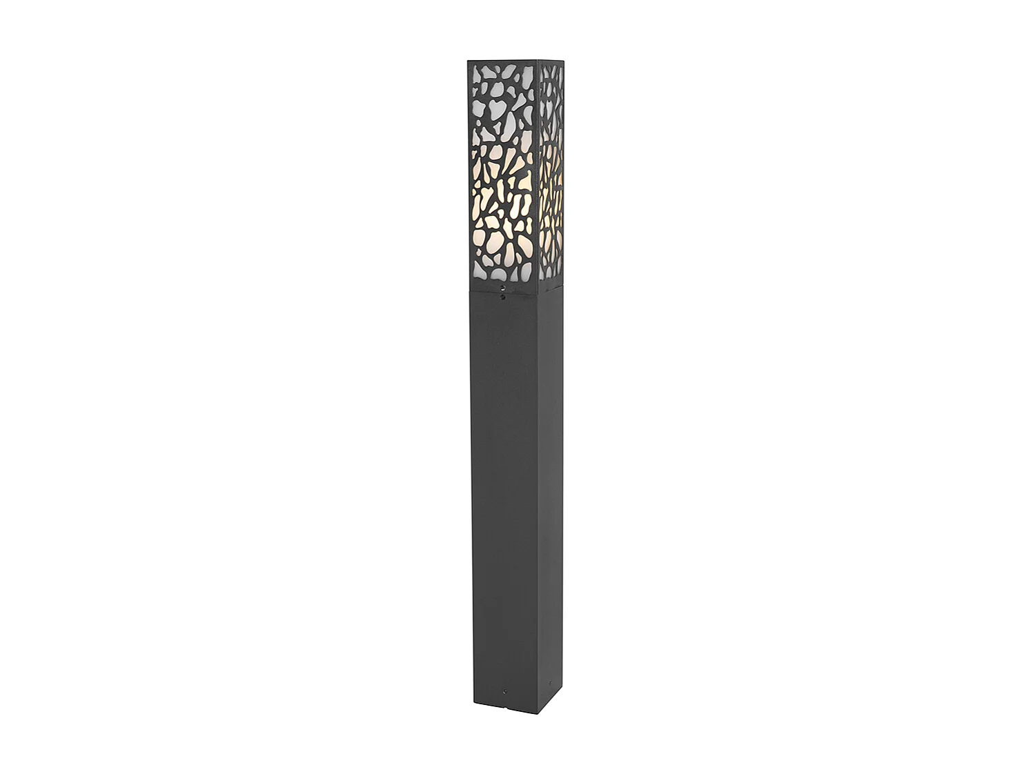 Borne extérieure moderne noire 90 cm IP44 - Nicole