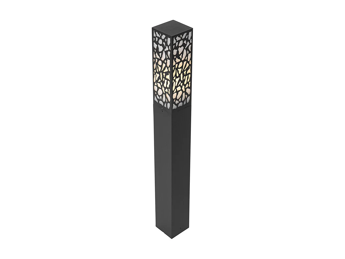 Borne extérieure moderne noire 90 cm IP44 - Nicole