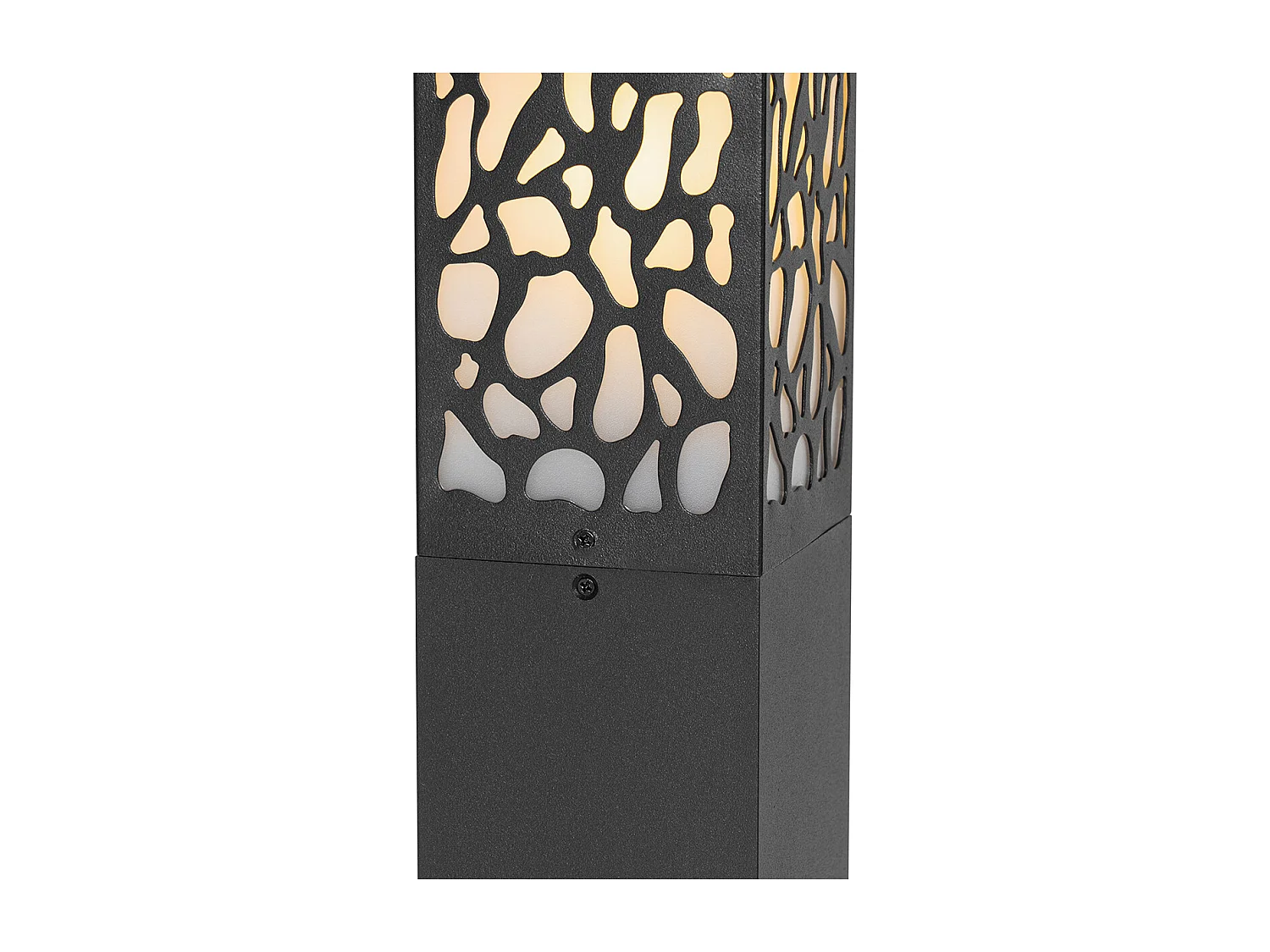 Borne extérieure moderne noire 90 cm IP44 - Nicole