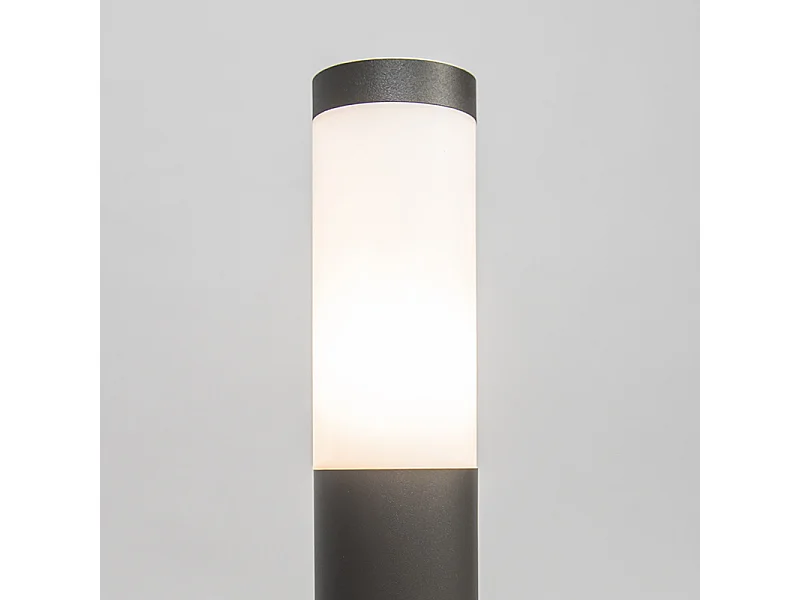 Lampadaire d'extérieur anthracite 45 cm IP44 - Rox avec piquet de terre et presse-étoupe