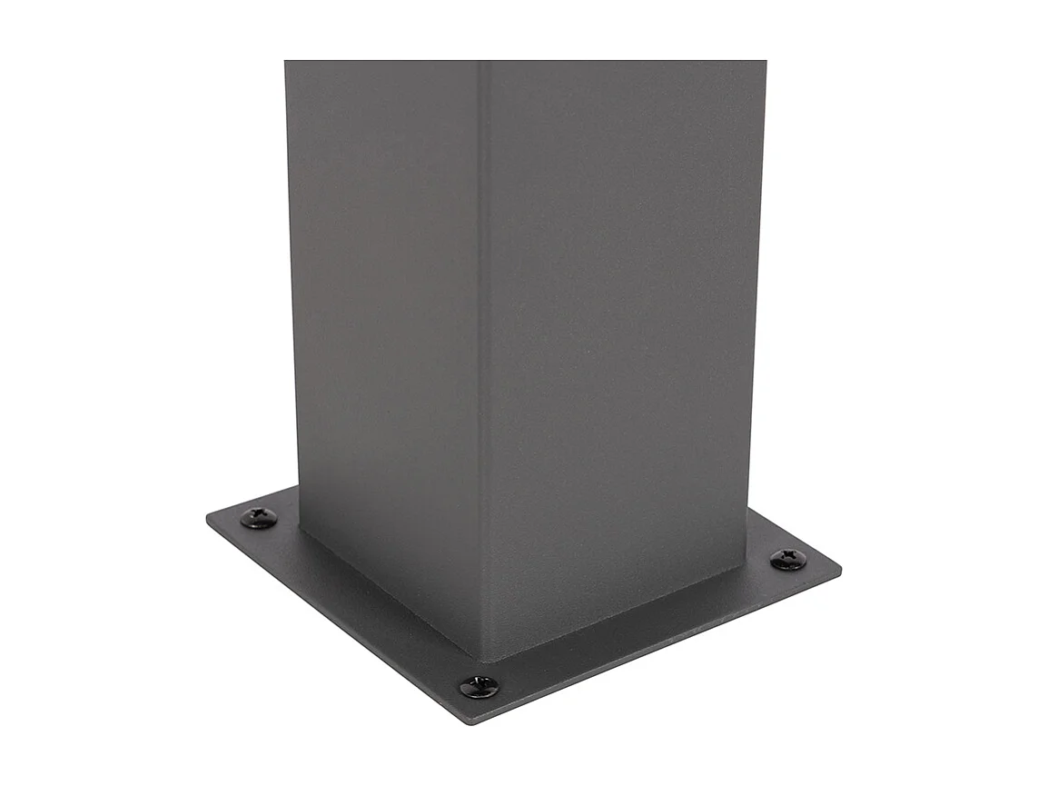 Lampadaire d'extérieur moderne 50 cm gris foncé IP44 - Danemark