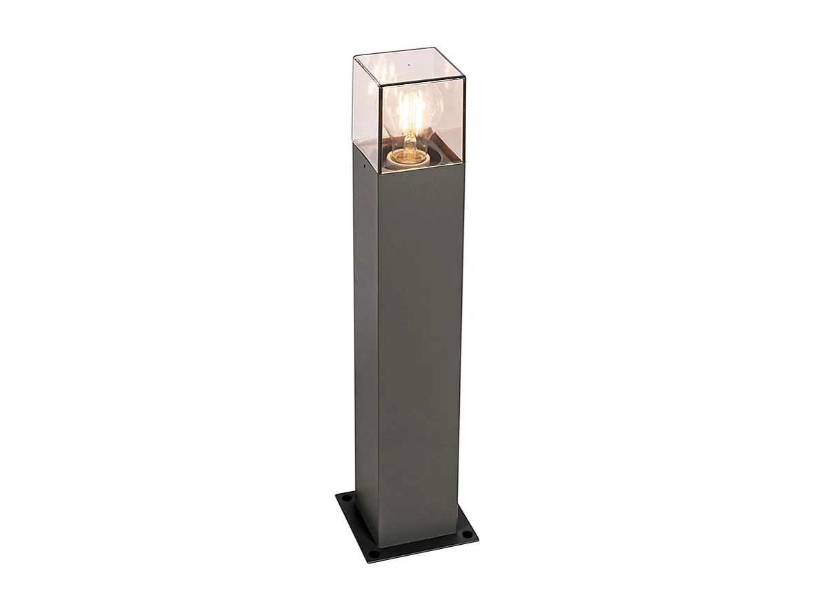 Lampadaire d'extérieur moderne 50 cm gris foncé IP44 - Danemark