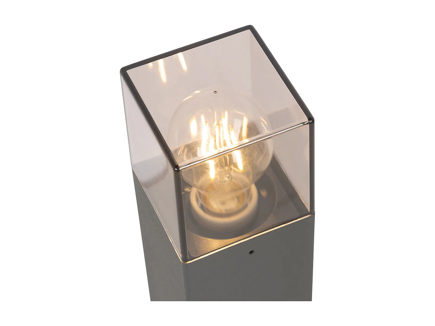 Lampadaire d'extérieur moderne 50 cm gris foncé IP44 - Danemark