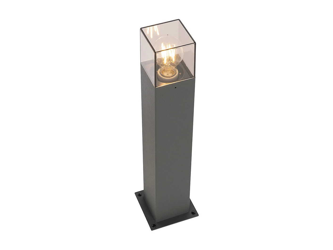 Lampadaire d'extérieur moderne 50 cm gris foncé IP44 - Danemark