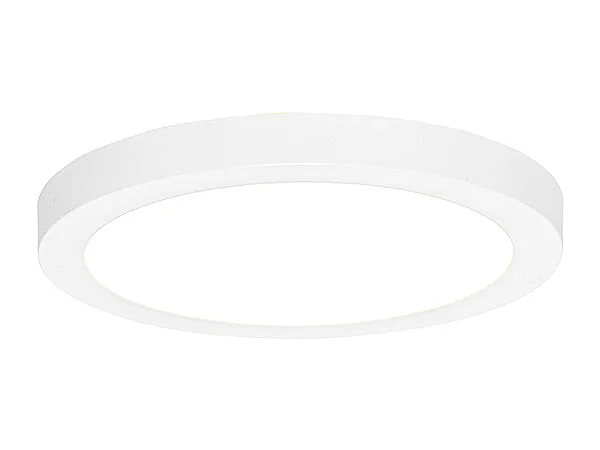 Spot encastré ou en saillie blanc 22 cm avec LED intégrée - Trans